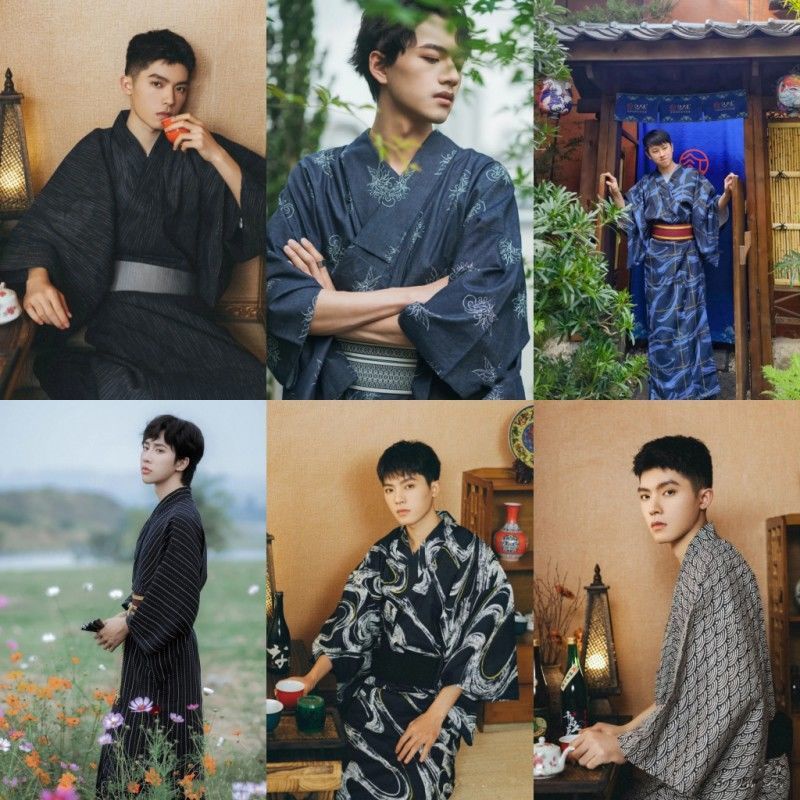⭐Hàng Có Sẵn⭐Áo Kimono Truyền Thống Nhật Bản Phong Cách Samurai Cho Nam