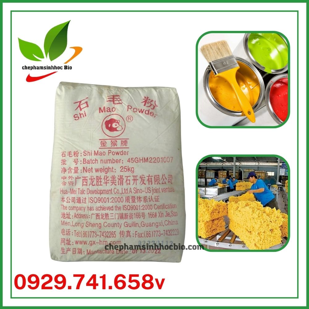 Bột Talc Shimao Powder Trung Quốc - Tan Shi Mao China - Bao 25kg