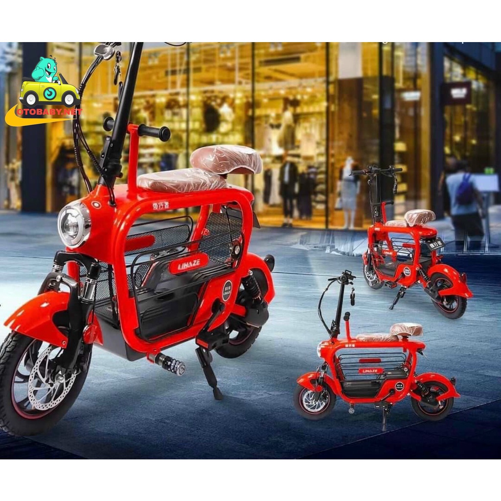 Xe đạp điện mini 2 yên 3 yên hotgirl gấp gọn cao cấp thương hiệu LIHAZE