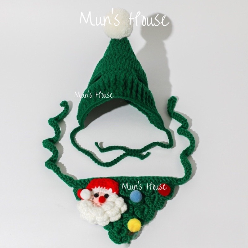 Set Mũ + Yếm Noel xinh cho thú cưng