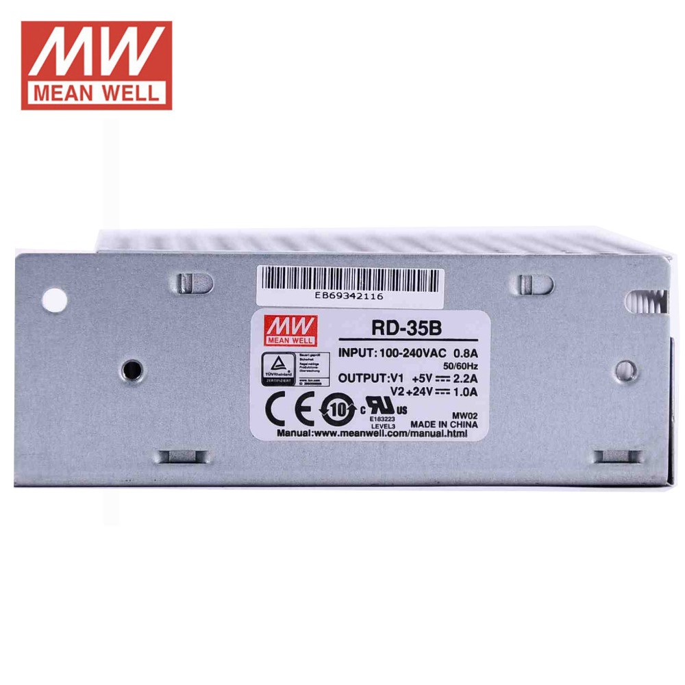 BỘ NGUỒN MEANWELL 2 NGÕ RA 5V-12V, 5V-24V RD-35A, RD-35B