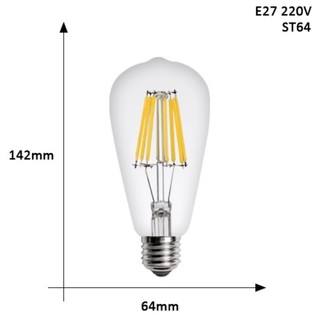 Bóng Đèn Led Sợi Đốt ST64, A60, G45 4W Tiết Kiệm 80% Năng Lượng