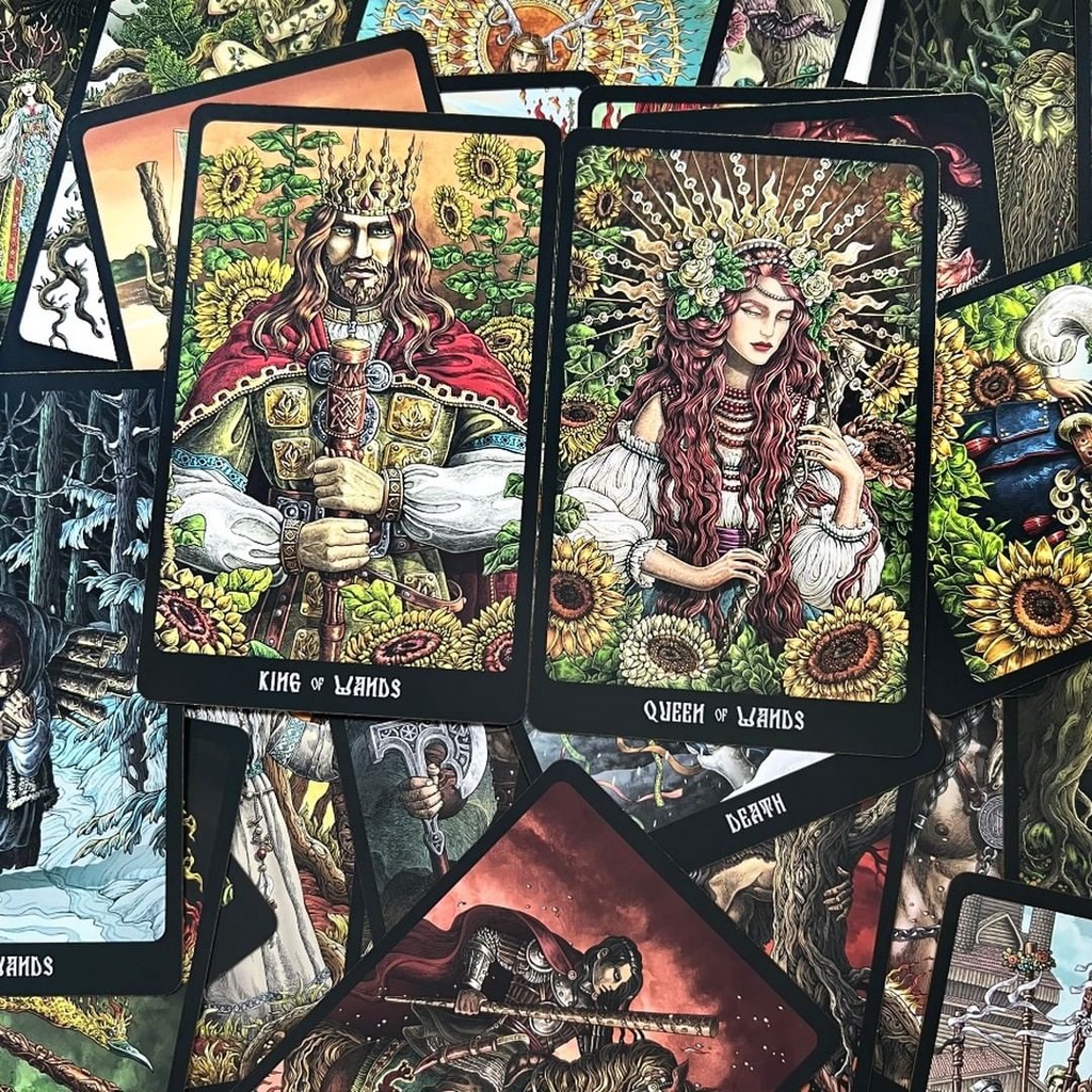 Bộ bài Slavic Legends Tarot phiên bản Black Edition