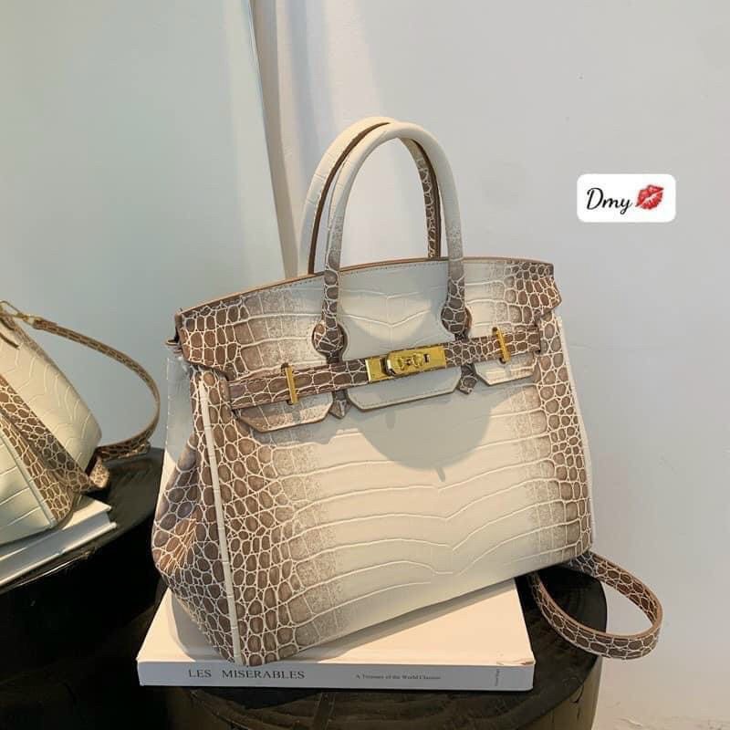 Túi  Xách Nữ hm Bạch Tạng Size  25,30 Bản Vip Da Siêu  Mềm siêu sang Tặng Kèm Khăn FULL BOCX