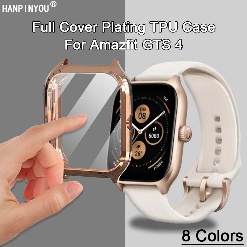 Ốp Silicone TPU NhiềU MàU BảO Vệ MàN HìNh Cho ĐồNg Hồ Đeo Tay Thông Minh Amazfit GTS 4