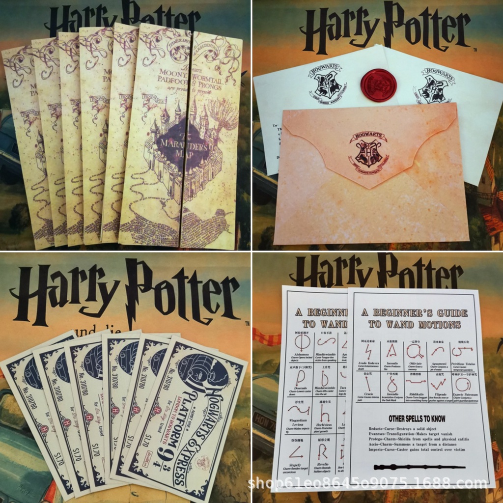 Sổ Ghi Chú Hình Bản Đồ Hogwarts Trong Phim Harry Potter