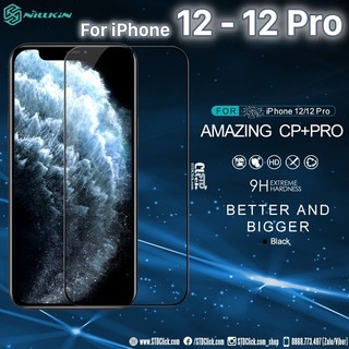 KÍNH CƯỜNG LỰC IPHONE 12 - 12 PRO NILLKIN CP+PRO 2.5D CHÍNH HÃNG [NEW SALEOFF]