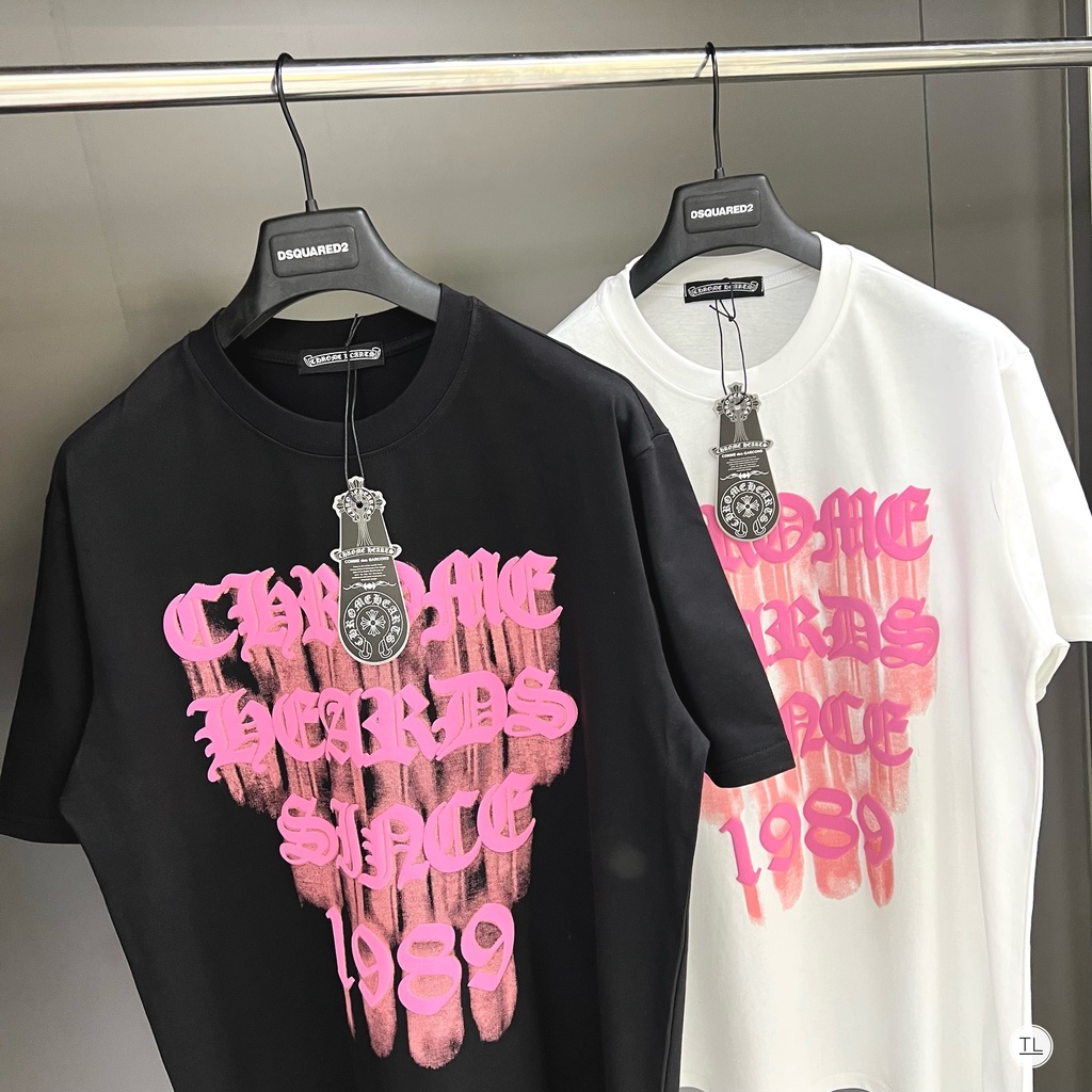 🔥Hot🔥Áo thun Chrome Hearts chữ nổi thiết kế hot trend Nam nữ New 2023