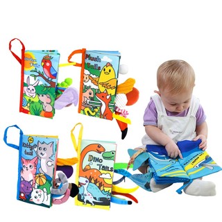 Sách Vải Họa Tiết Hoạt Hình Động Vật Đáng Yêu Giáo Dục Cho Bé Từ 1-3 Tuổi