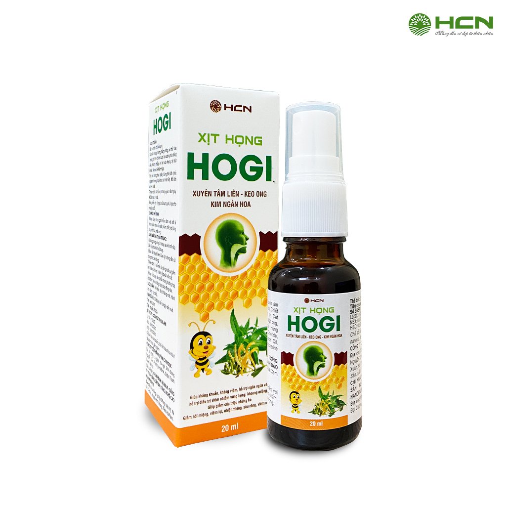 Xịt họng Hogi (Hộp x 20ml) HCN