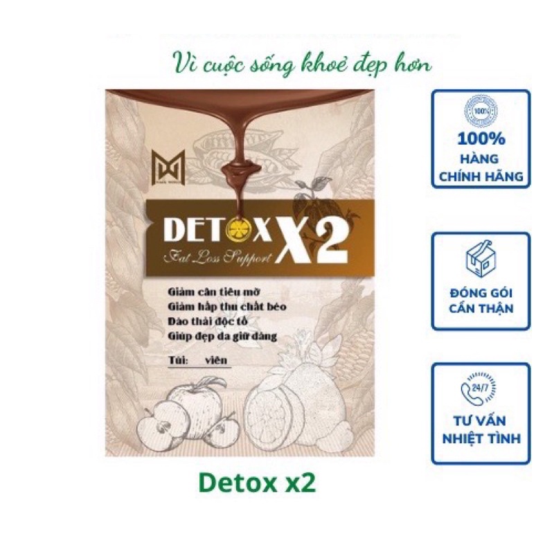 DETOX X2 SIÊU ĐÀO THẢI MỠ