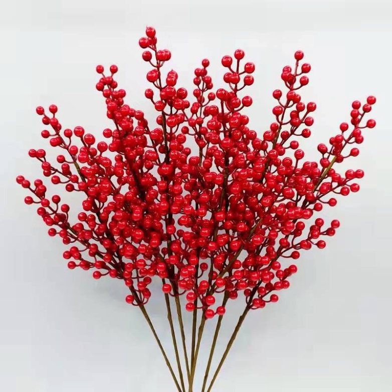 Cành đào đông (cherry) trang trí dài 100cm 12 nhánh (Loại cao cấp) làm oản, set tài lộc, trang trí T