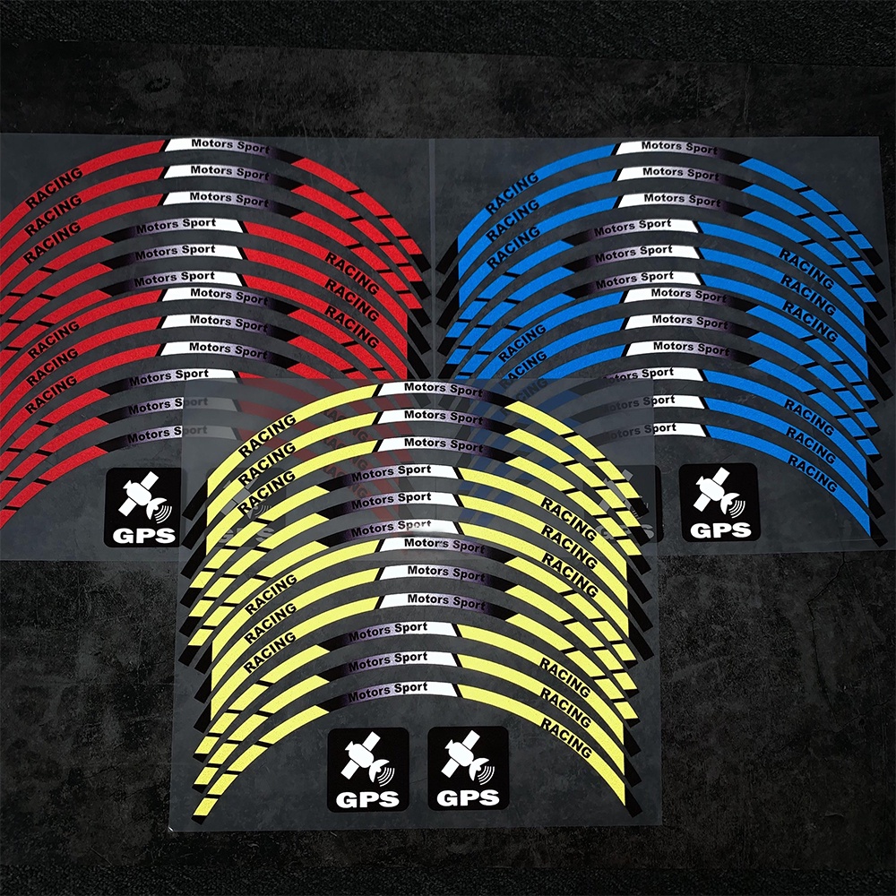 Sticker Phản Quang Dán Trang Trí Vành Bánh Xe Mô Tô Thể Thao 13 &quot;14&quot; Honda