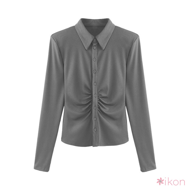 Áo Sơ Mi Nữ Tay Dài Màu Sắc Thanh Lịch