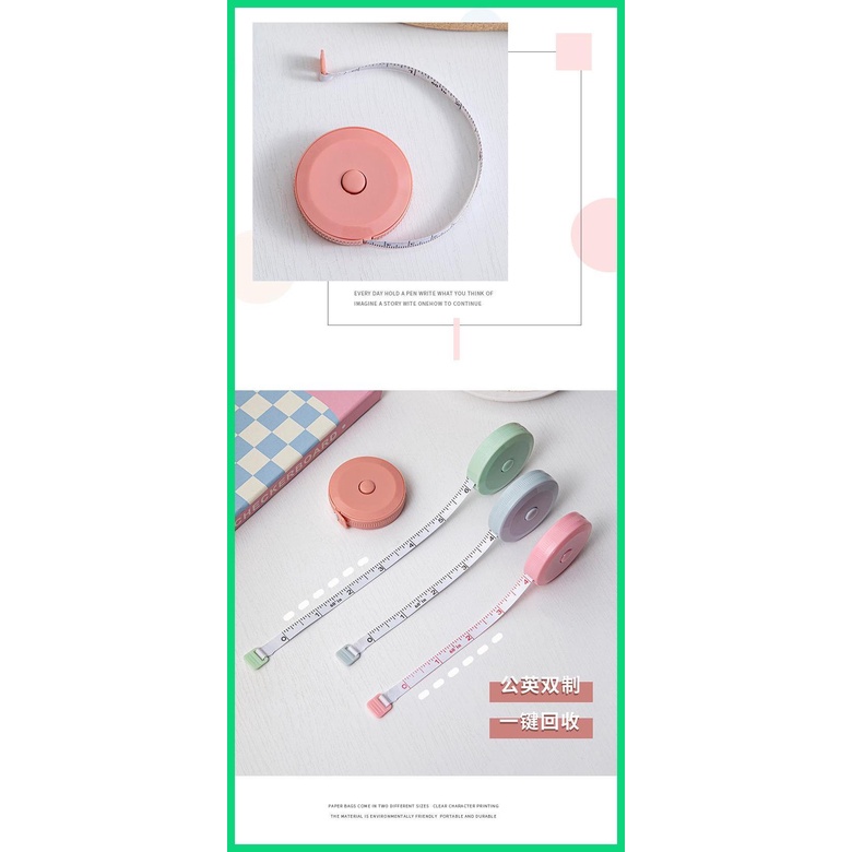 Thước Dây Dài 1.5M Đo Lường Linh Hoạt Di Động Tiện Dụng Cho Thợ May