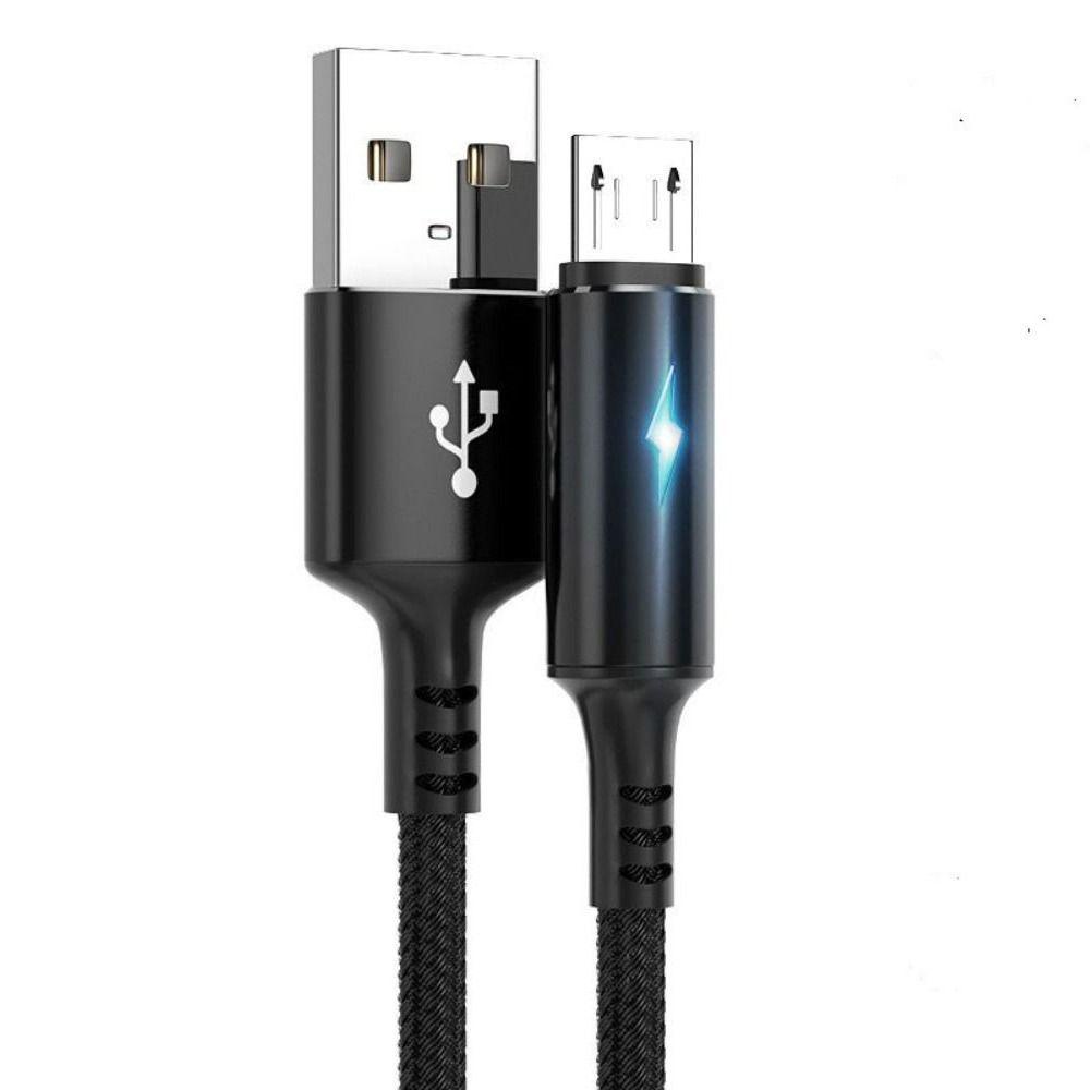 Cáp Dữ Liệu NORMAN Micro USB Chất Lượng Cao Có Đèn LED Kỹ Thuật Số Cho Điện Thoại