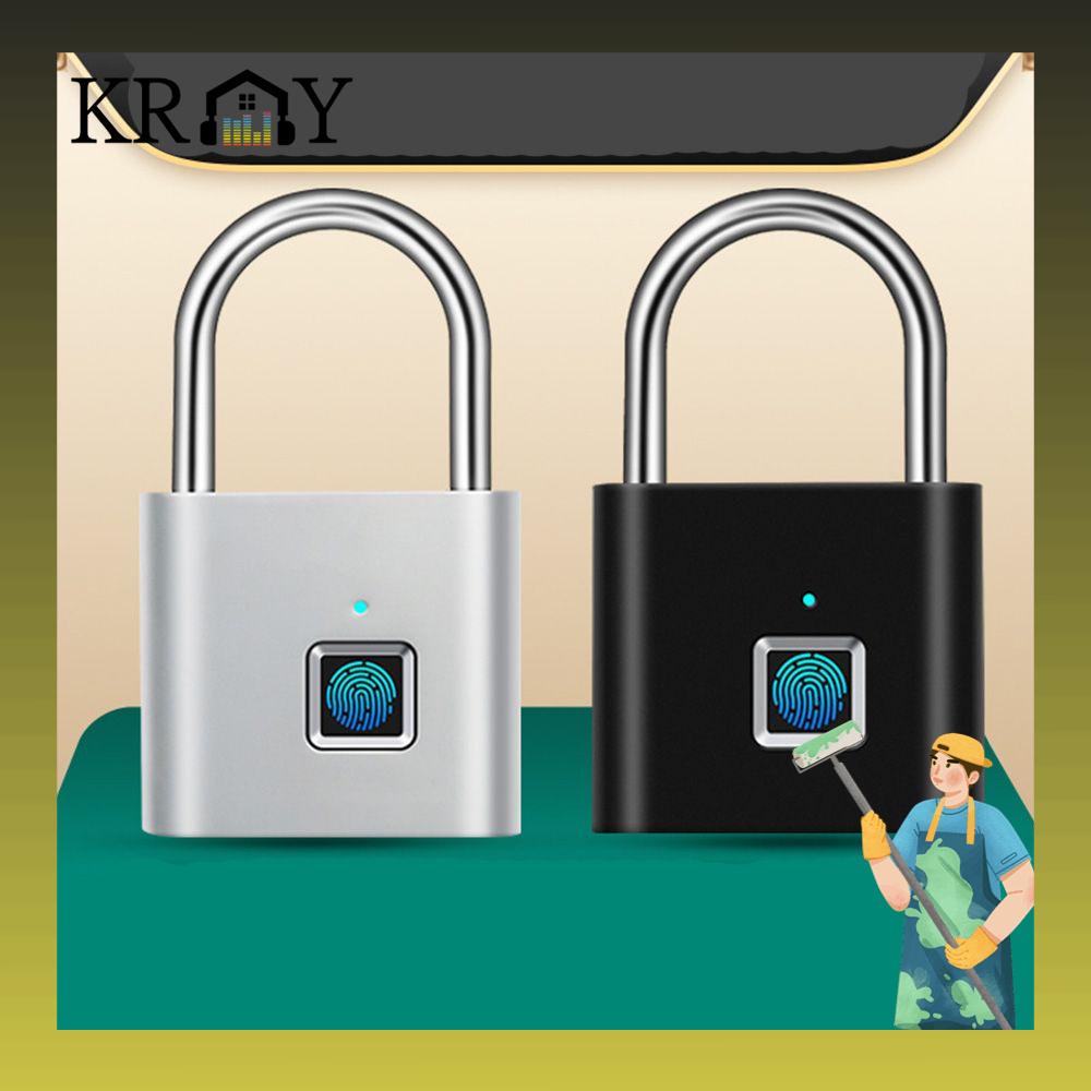 Ổ Khóa Vân Tay 10 Dấu Vân Tay Bằng Hợp Kim Kẽm Cổng Sạc Usb
