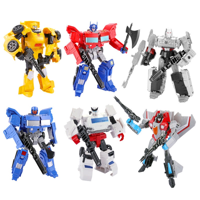Mô Hình Đồ Chơi Xe Biến Hình Rô Bốt Optimus Prime Megatron Mini Dành Cho Trẻ