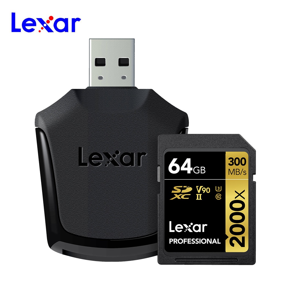 Thẻ Nhớ Lexar 128GB 64GB 32GB 300mb / s Sdhc 2000x Cho Sd Card Sdxc Uhs-ii U3