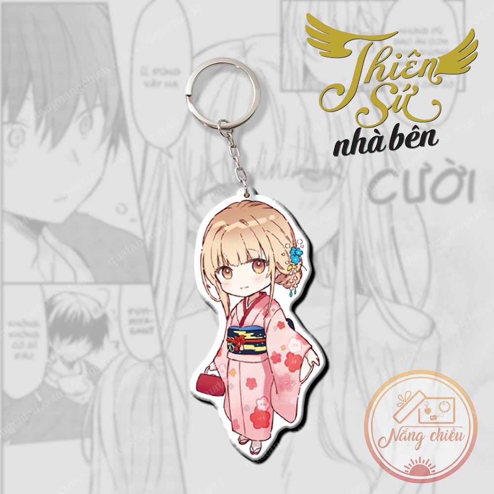 Móc khóa Dày In Sắc Nét 2 Mặt - Anime thiên sứ nhà bên ☘️Anime Nắng Chiều☘️