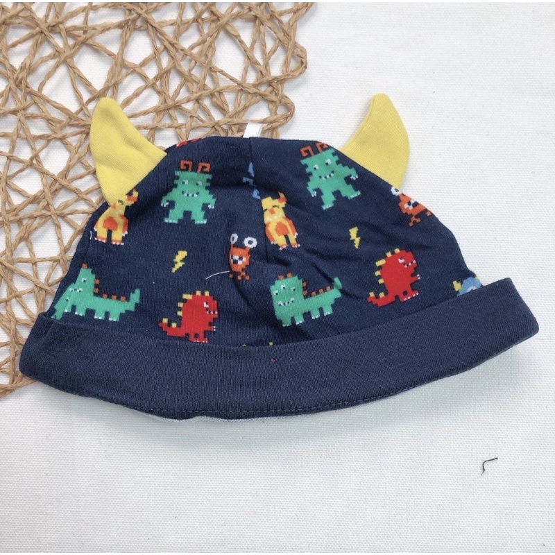 Mũ cotton 100% mềm mịn bé trai bé gái hàng xuất dư xịn