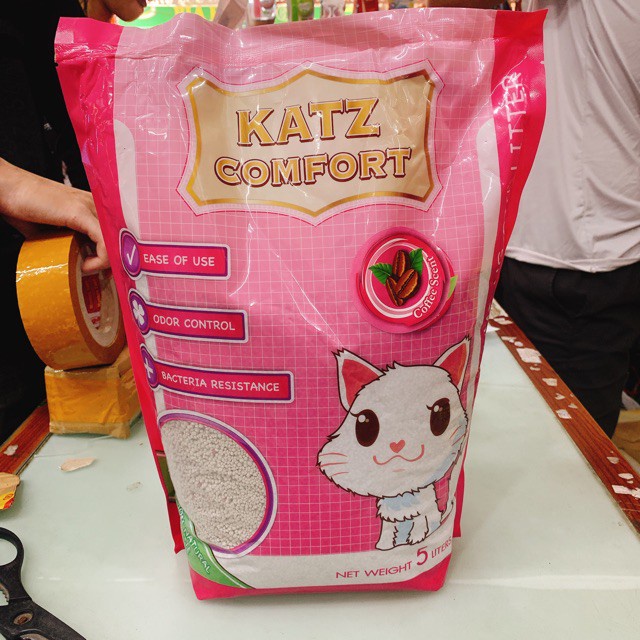 Cát vệ sinh cho Mèo Katz Comfort nhập khẩu Thái Lan túi 10L