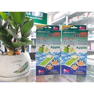 Miếng Dán Hạ Sốt Cho Bé Cooling Sheet-Tanaphar [Hộp 6 miếng]