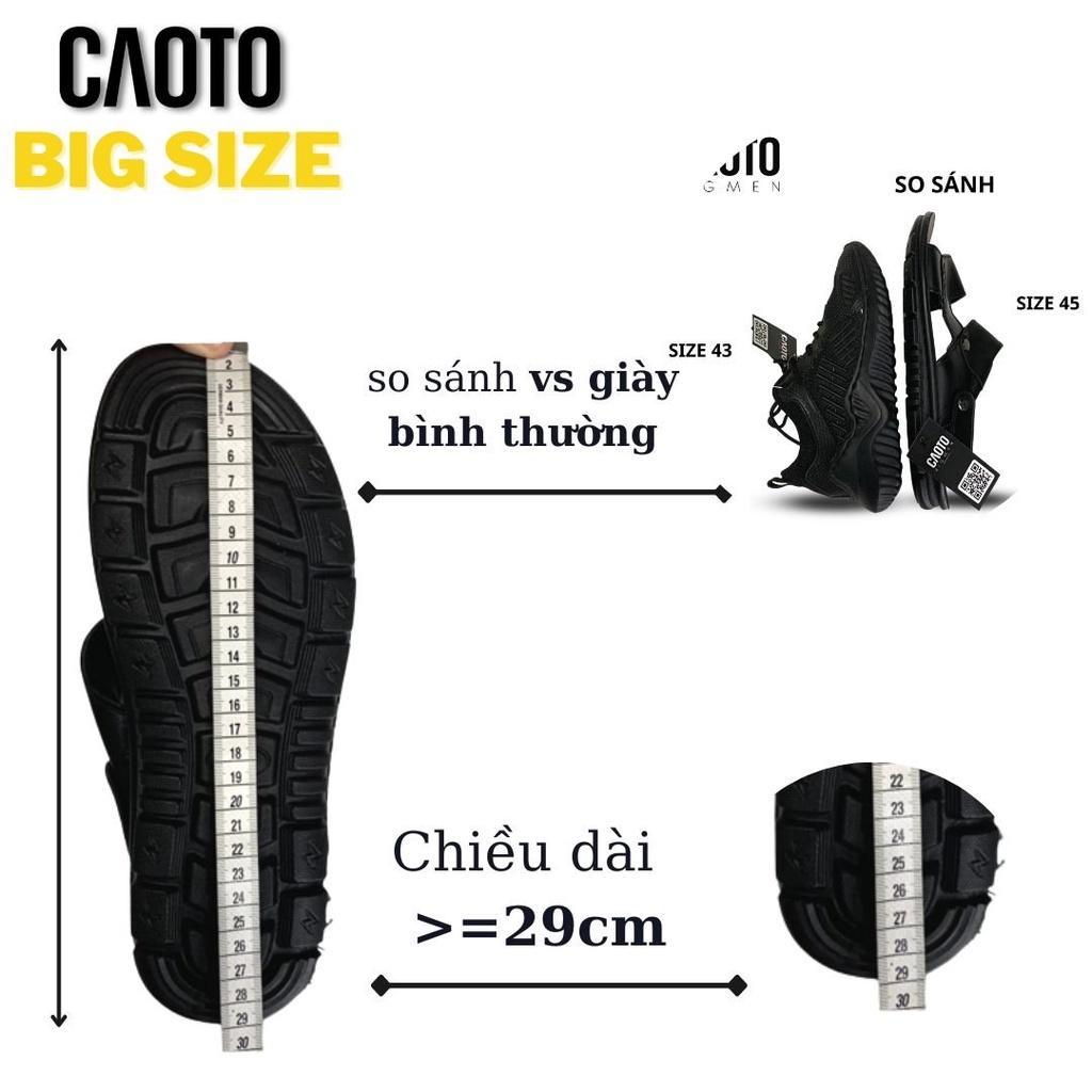 Sandal Nam Amber Big Size Quai Da Chống Thấm Nước - Giày Sandal Nam Big Size 45 46 47 48