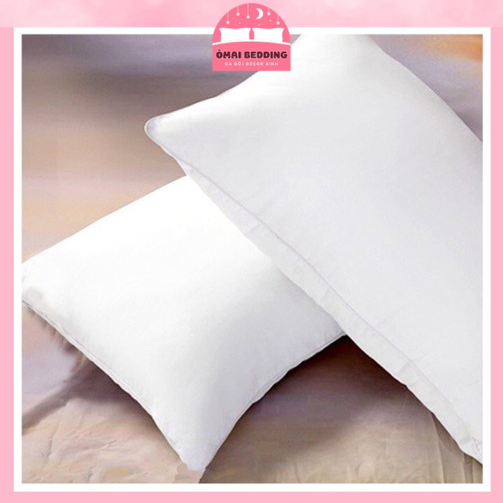 Ruột gối đầu bông hạt cao cấp bông trắng tinh khiết 45x65 êm ái và đàn hồi tốt giúp lưu thông tuần hoàn máu