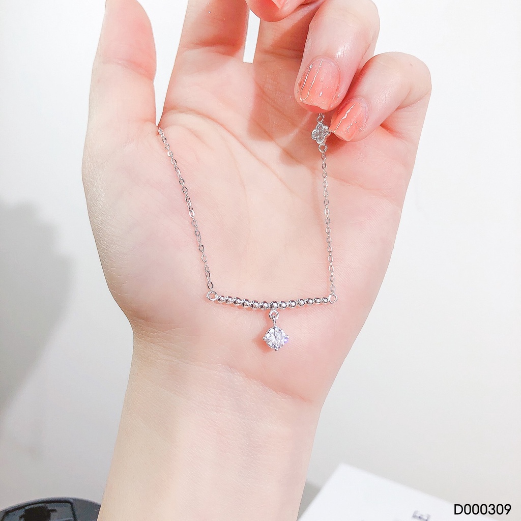 Dây chuyền hoa rơi chất liệu bạc ý 925 thời trang phụ kiện trang sức Viễn Chí Bảo D000309