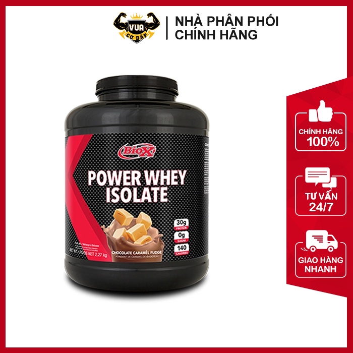 Sữa Tăng Cơ Power Whey Isolate BioX Hộp 2.27Kg