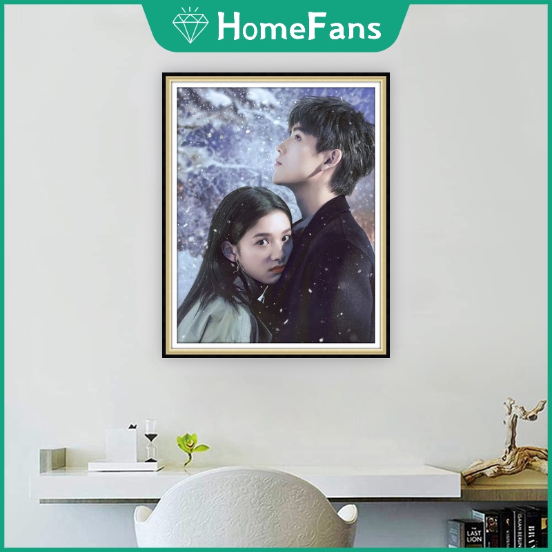 [HF] Bật Lửa &amp; Công Chúa Kim Cương 5D DIY Phù Hợp Với Bạn Bè Kích Thước 30x40cm / 40x50cm