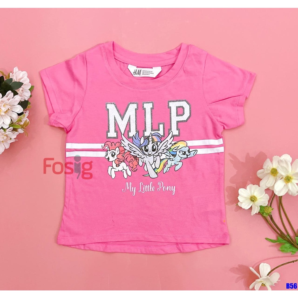 Áo Thun Tay Ngắn Bé Gái - Hồng Công Chúa, Hồng MLP, Navy Công Chúa, Trắng Dream Team