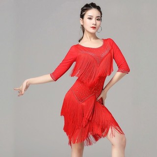 Đầm khiêu vũ Latin dán đá