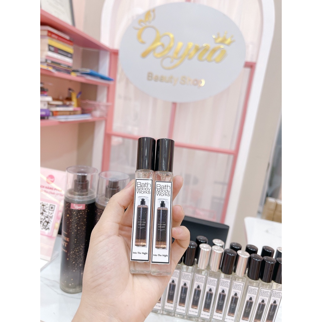Combo Xịt Thơm Lưu Hương Toàn Thân Bath And Body Works Into The Night, A Thousand Wishes & Mist Victoria Secret 10ml Mùi