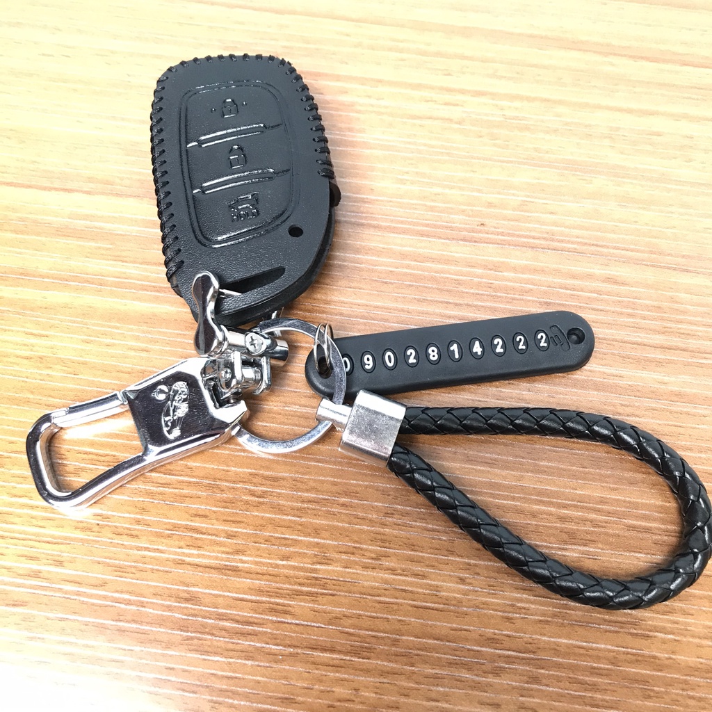 Bao da bảo vệ chìa khóa Hyundai I10, Tucson, Elantra