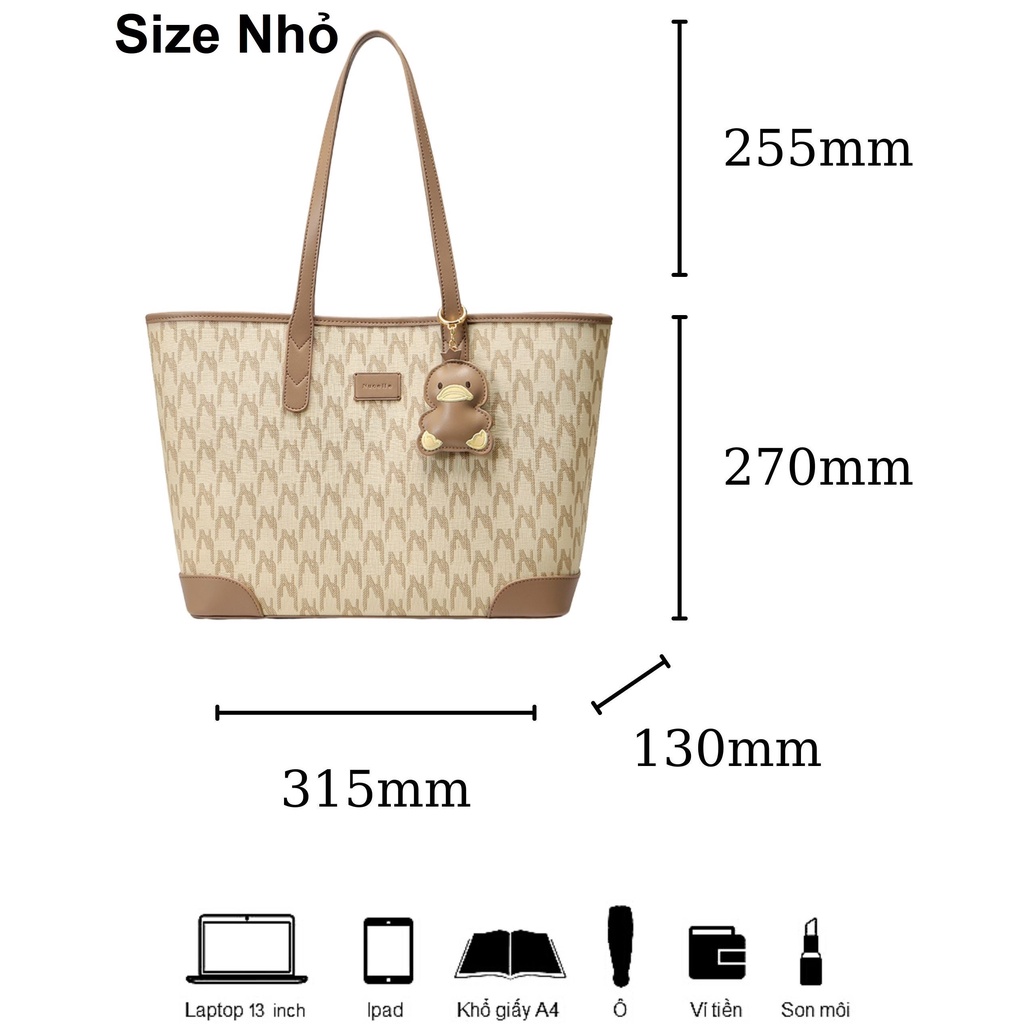 Túi xách nữ to Nucelle tote bag big size lớn đi làm đi chơi, công sở thời trang ViAnh Store 1172072