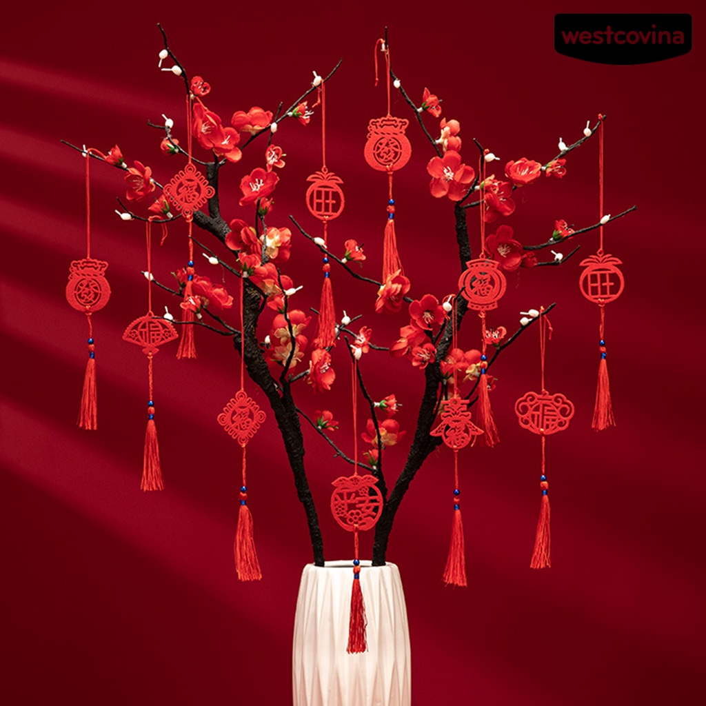 [Hot]☃1 Bộ Biển Báo Thắt Nút Màu Sắc Tươi Sáng Chống Thấm Nước Trang Trí Kiểu Trung Hoa