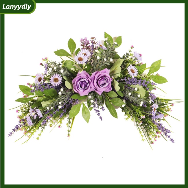 Vòng Hoa Hồng Nhân Tạo Trang Trí Nhà Cửa / Tiệc Cưới / Giáng Sinh