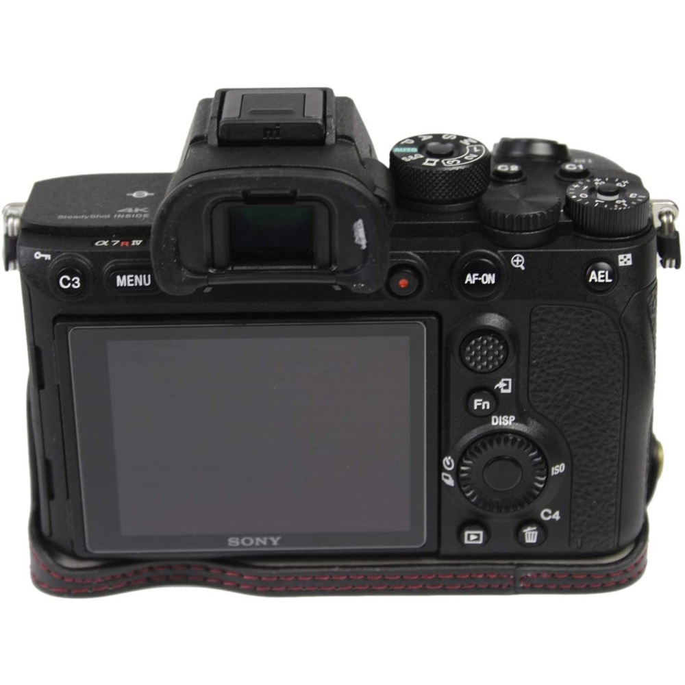 Ốp Điện Thoại Da PU Cho Sony A7C ZV-E10 A6600 A6500 A6400 A6300 A6100 A6000 A7II A73 A9 A7RIV A9II A7M4 A7IV A7SIII A1