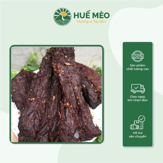 Thịt trâu gác bếp tây bắc - tặng chẩm chéo - thơm ngon chuẩn vị đặc sản sơn la 500g 1kg - huế mèo