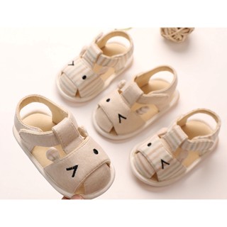 Giày tập đi chất cotton mềm mại cho bé 0~18 tháng tuổi hoạ tiết dễ thương