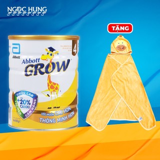 1 lon Sữa bột Abbott Grow 4 900g tặng 1 áo choàng hưu
