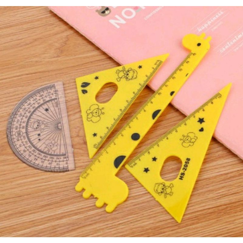 sét thước kẻ 4 món