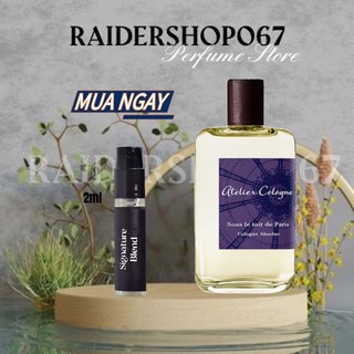 Nước hoa atelier cologne sous le toit de paris - 10ml ®️