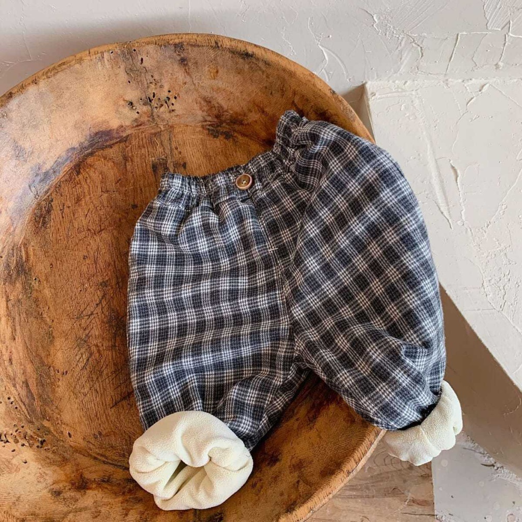 Quần Dài Vải Lông Cừu Dày Dặn Phong Cách Phương Tây Thời Trang Thu Đông 2022 Cho Bé Trai Và Gái