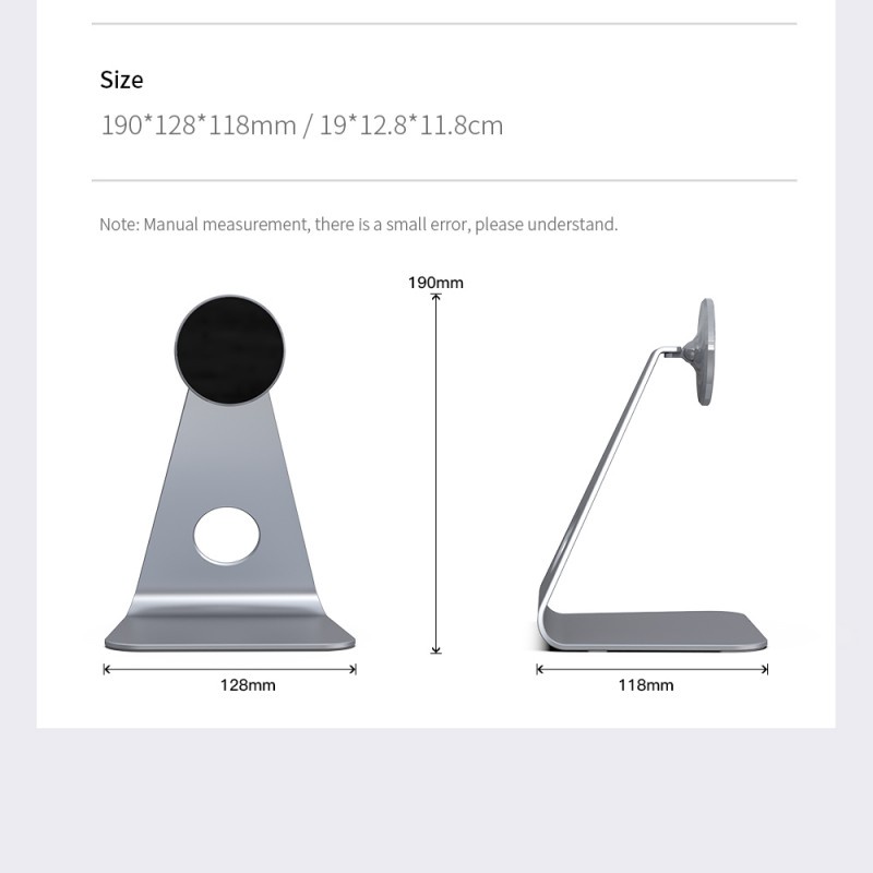 Giá Đỡ Máy Tính Bảng Bằng Nhôm Nam Châm Thông Dụng Có Thể Điều Chỉnh Góc Độ Cho iPad 11 inch