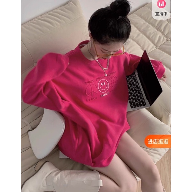 Set áo sweater Hồng + chân váy tennis trắng