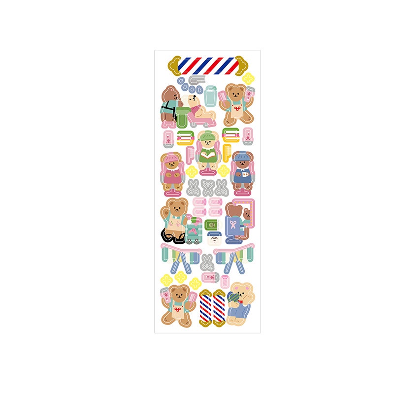 Hình Dán Gấu Nhỏ Cuộc Sống Dễ Thương Cuckoo GK0343