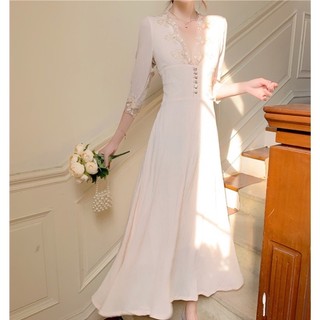 pass đầm midi quảng châu new 100%